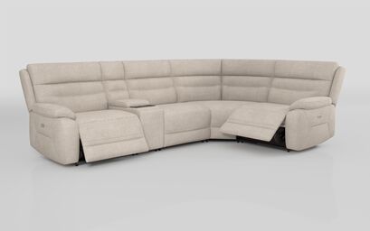 Fenton 3 Corner 1 Power Recliner Sofa with Media Console | Fenton Sofa Range | ScS