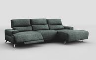 Poggio 3 Seater Power Recliner Right Hand Facing Sliding Chaise with Power Head Tilt | Poggio Sofa Range | ScS