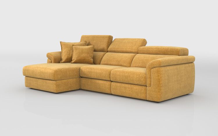 Taviano Large 3 Seater Sofa with Sliding Seats and Left Hand Facing Lounger | Taviano Sofa Range | ScS