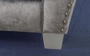 Living Esme Fabric Plain Top Banquette Footstool