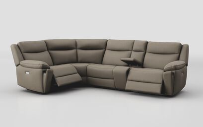 Villa 1 Corner 3 Power Recliner Sofa with Console | Villa Sofa Range | ScS