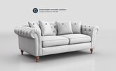 Regina Leather 3 Seater Sofa