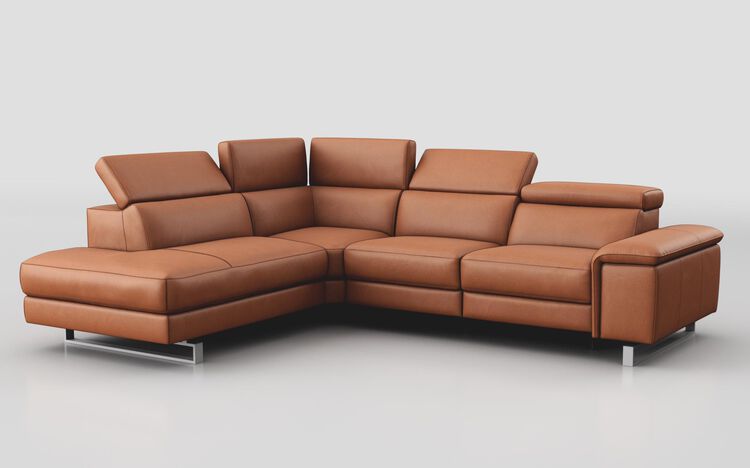 Viserba 2 Corner 3 Sofa with Left Hand Facing Chaise & Manual Head Tilt | Viserba Sofa Range | ScS