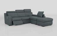 Crostolo 3 Corner 1 Left Hand Facing Power Recliner and Right Hand Facing Chaise Sofa with Ottoman | Crostolo Sofa Range | ScS