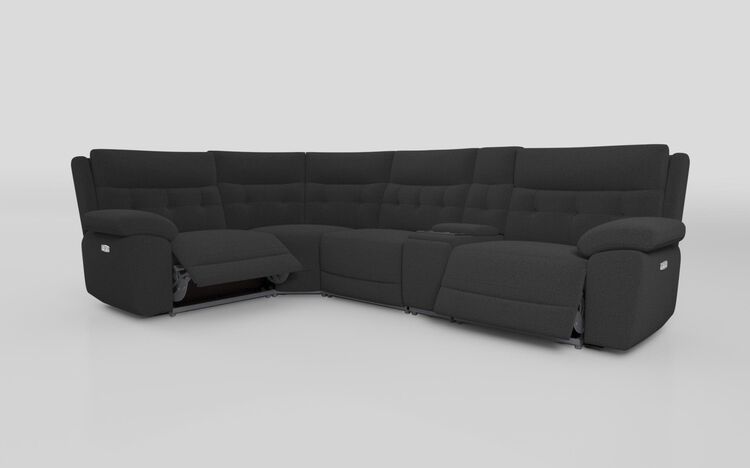 Belford 1 Corner 3 Power Recliner Sofa with Media Unit and Power Head Tilt | Belford Sofa Range | ScS