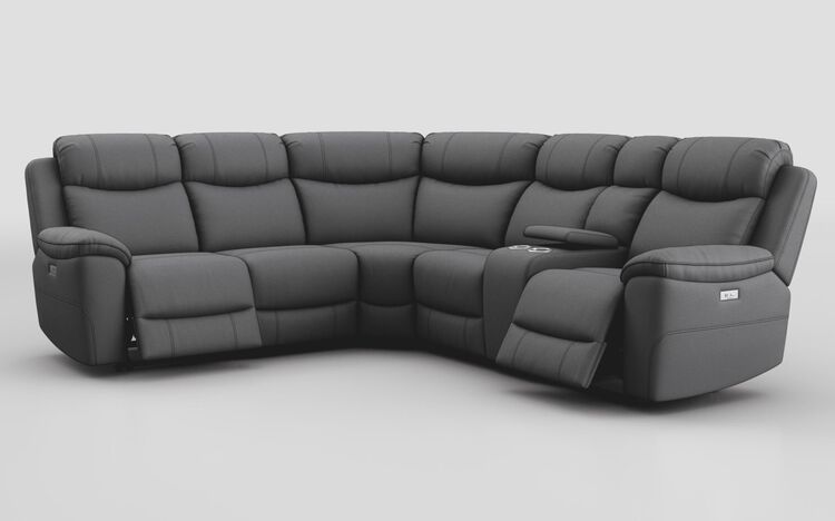 Tiglio 2 Corner 2 Power Recliner Right Hand Facing Console | Tiglio Sofa Range | ScS