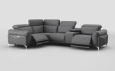 Gattolino 1 Corner 2 Power Recliner Sofa with Manual Head Tilt & Console