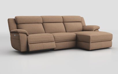 Sarsina 3 Seater Sofa Left Hand Facing Power & Right Hand Facing Lounger with Head Tilt | Sarsina Sofa Range | ScS