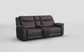 Savio 3 Seater Sofa with Media Console & Silver Charging Pad
