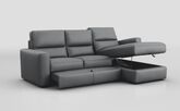 Loiano 3 Seater Sofa with Right Hand Facing Lounger & Sliding Footrest