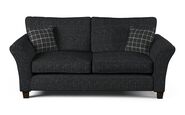 Hugo Fabric 3 Seater Standard Back Sofa