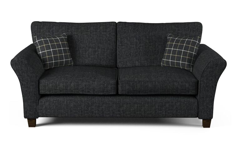 Hugo Fabric 3 Seater Standard Back Sofa