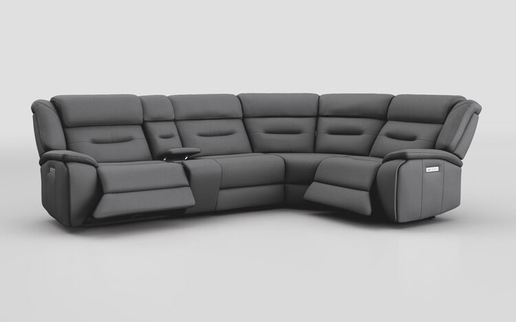 Massari 3 Corner 1 Power Recliner Sofa with Console & Power Head Tilt | Massari Sofa Range | ScS