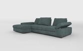 Savazza 4 Seater Sofa with Adjustable Back Rest Left Hand Facing Lounger
