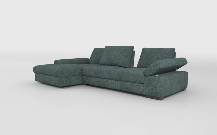 Savazza 4 Seater Sofa with Adjustable Back Rest Left Hand Facing Lounger | Savazza Sofa Range | ScS