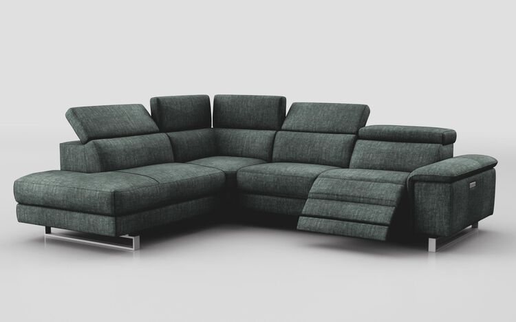 Viserba 2 Corner 3 RHF Power Recliner with Power Head Tilt & LHF Chaise with Manual Head Tilt | Viserba Sofa Range | ScS