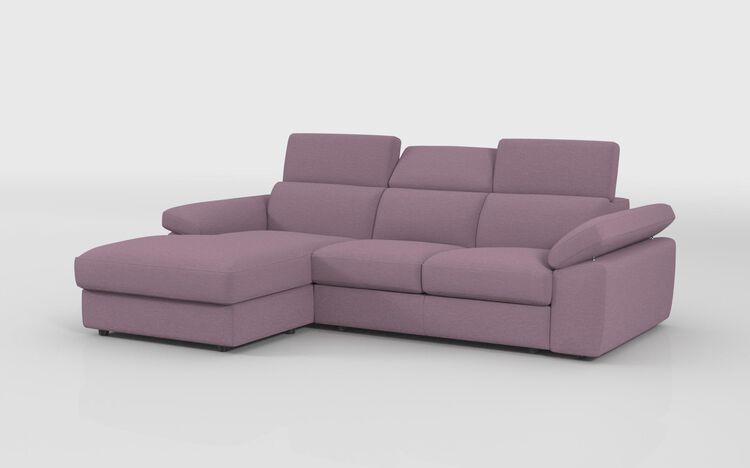Quercioli 3 Seater Sofa with Sliding Footrest & Left Hand Facing Storage Lounger | Quercioli Sofa Range | ScS