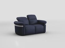 Voltana 2 Seater Sofa with Manual Head Tilt & Silver Trim | Voltana Sofa Range | ScS