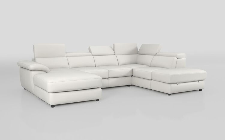 Norbello Corner Sofa Bed with Right Hand Facing Chaise and Left Hand Facing Storage Lounger and Otto | Norbello Sofa Range | ScS