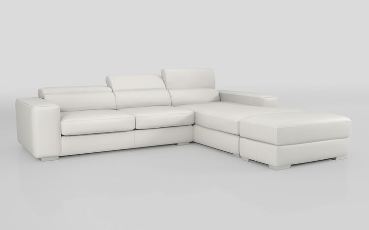 Frigento 4 Seater Sofa with Right Hand Facing Lounger and Ottoman | Frigento Sofa Range | ScS