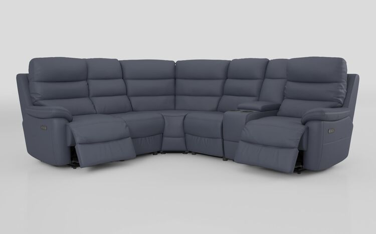 Ossett 2 Corner 2 Power Sofa with Right Hand Facing Console & Head Tilt | Ossett Sofa Range | ScS