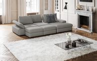 Savazza 4 Seater Sofa with Adjustable Back Rest Right Hand Facing Lounger & Two Ottoman Footstools | Savazza Sofa Range | ScS