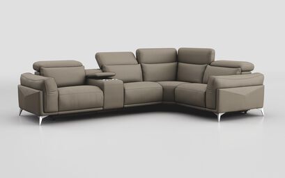 Gattolino 2 Corner 1 Static Sofa with Manual Head Tilt & Console | Gattolino Sofa Range | ScS