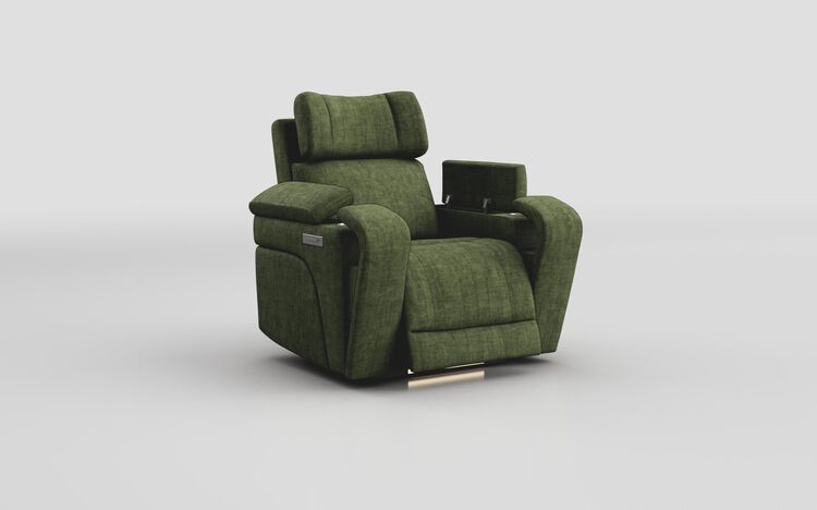 Adstock Power Recliner Chair with Power Head Tilt, Lumbar, Massage, Audio, Heat & LED Lights | Adstock Sofa Range | ScS