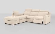 Crostolo 1 Corner 3 Right Hand Facing Power Recliner and Left Hand Facing Chaise Sofa with Ottoman | Crostolo Sofa Range | ScS