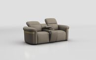 Voltana 2 Seater Sofa with Console, Manual Head Tilt & Gold Trim | Voltana Sofa Range | ScS