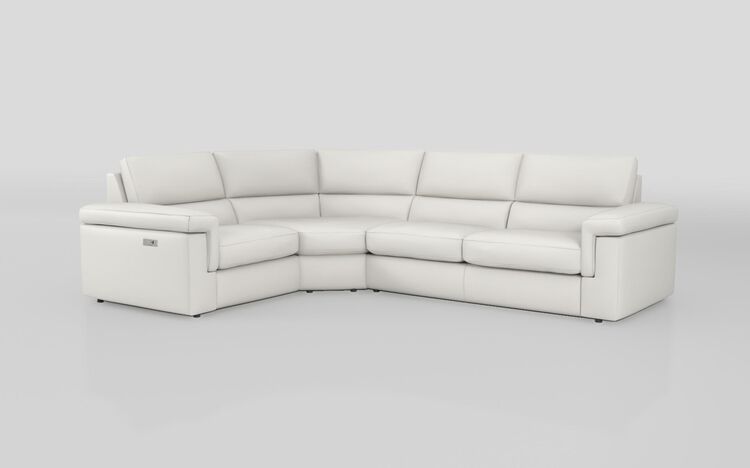Crociale 1 Corner 3 Sofa Bed with Left Hand Facing Single Power Recliner | Crociale Sofa Range | ScS
