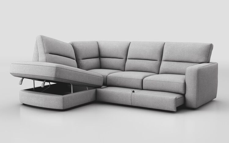 Tredozio 2 Corner 3 with Right Hand Facing Sliding Footrest & Left Hand Facing Chaise with Storage | Tredozio Sofa Range | ScS