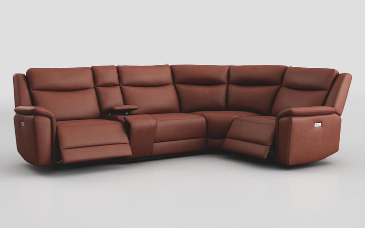 Savio 3 Corner 1 Power Recliner Sofa with Console | Savio Sofa Range | ScS