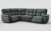 Pianello 1 Corner 3 Power Recliner Sofa with Console & Power Head Tilt