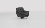 Theo Fabric Pattern Swivel Chair | Theo Sofa Range | ScS