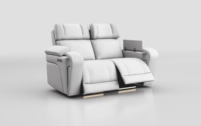 Adstock 2 Seater Power Recliner Sofa with Power Head Tilt, Lumbar, Massage, Audio, Heat & LED Lights | Adstock Sofa Range | ScS