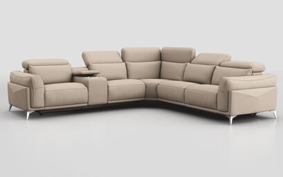 Gattolino 2 Corner 2 Static Sofa with Manual Head Tilt & Console | Gattolino Sofa Range | ScS