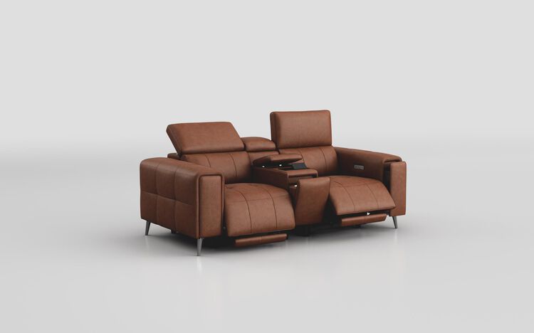 Casetti 2 Seater Power Recliner Sofa with Console & Power Head Tilt | Casetti Sofa Range | ScS