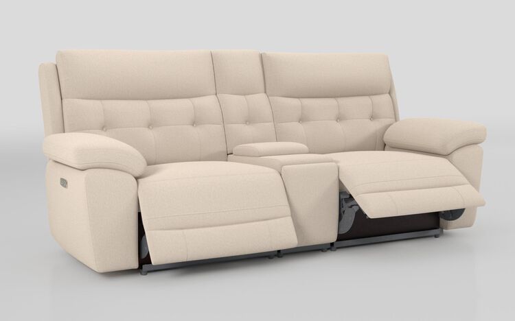 Belford 3 Seater Power Recliner Sofa with Console and Power Head Tilt | Belford Sofa Range | ScS