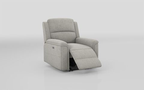 ScS Living Grey Fabric Daphne Power Recliner Chair