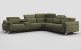 Gattolino 2 Corner 2 Static Sofa with Manual Head Tilt & Console