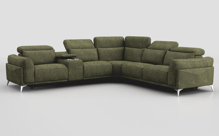 Gattolino 2 Corner 2 Static Sofa with Manual Head Tilt & Console | Gattolino Sofa Range | ScS
