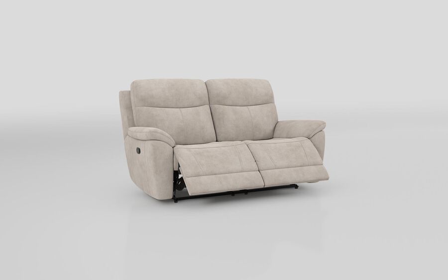 Brown Fabric Eldwick 3 Seater Manual Recliner Sofa