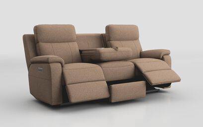Calboli 3 Seater Power Recliner Sofa with Power Head Tilt & Table | Calboli Sofa Range | ScS
