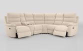 Ossett 2 Corner 2 Power Sofa with Left Hand Facing Console & Head Tilt