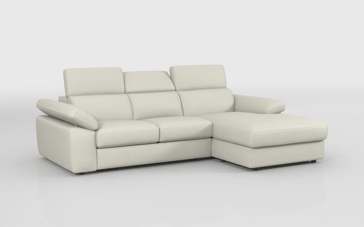 Quercioli 3 Seater Sofa with Sliding Footrest & Right Hand Facing Storage Lounger | Quercioli Sofa Range | ScS