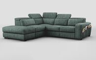 Melizzano 2 Corner 2 with Sliding Footrest & Left Hand Facing Chaise with Pockets | Melizzano Sofa Range | ScS