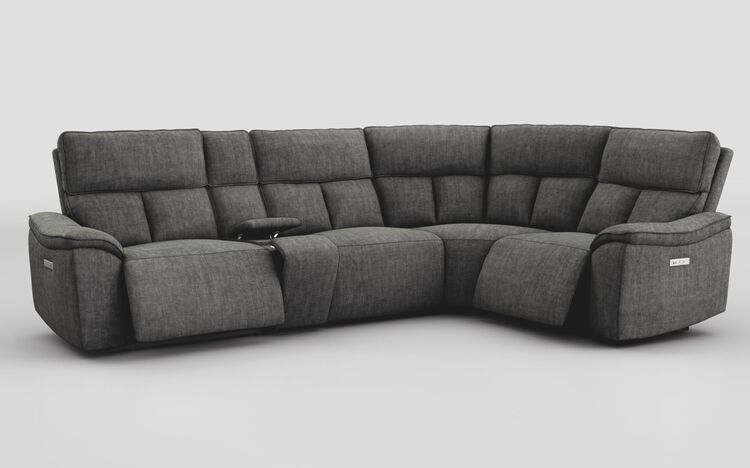 Pianello 3 Corner 1 Power Recliner Sofa with Console & Power Head Tilt | Pianello Sofa Range | ScS