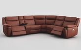 Villa 3 Corner 3 Power Recliner Sofa with Console & Cup Holders