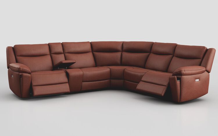 Villa 3 Corner 3 Power Recliner Sofa with Console & Cup Holders | Villa Sofa Range | ScS